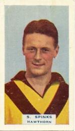 1933 Godfrey Phillips Victorian Footballers (A Series of 75) #54 Stan Spinks Front